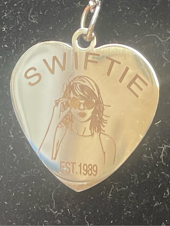 Taylor Swift Jewelry - SWIFTIE Heart Pendant Necklace - Silver Tone